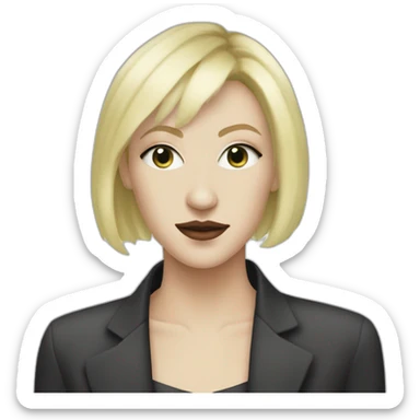 D'arcy Wretzky with short hair sticker