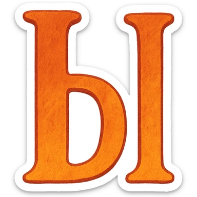 Ы in the style of the provided example sticker