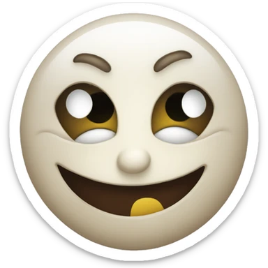 Normal disturbed smiley who looks like a psychopath sticker
