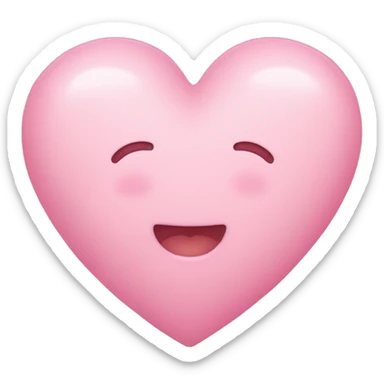 Baby pink heart sticker