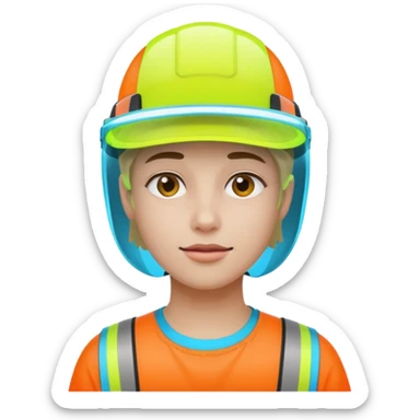 Neon Visor Gamer sticker