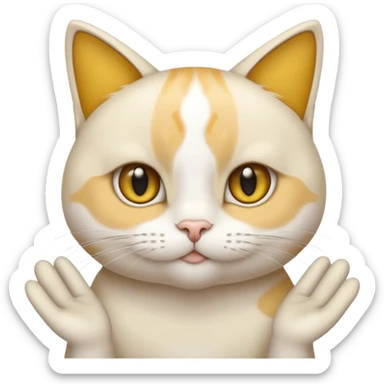 Un chat qui fait un doigt d’honneur sticker