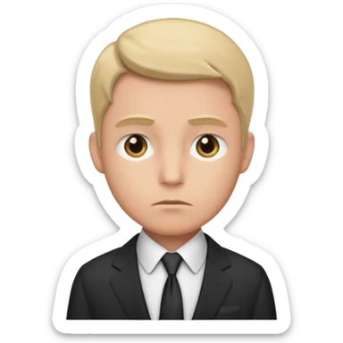 A man contemplating leaving his wife and kids sticker