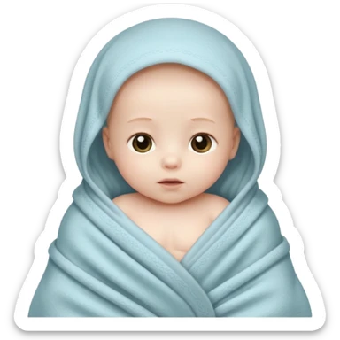 Blanketed baby  sticker