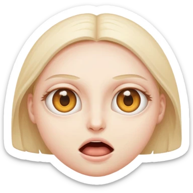 Eyes popping out sticker