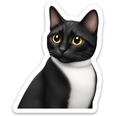 tuxedo cat sticker