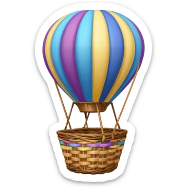 Hot air balloon sticker
