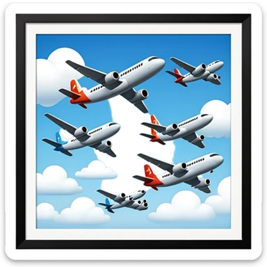 Viajes y vuelos  sticker