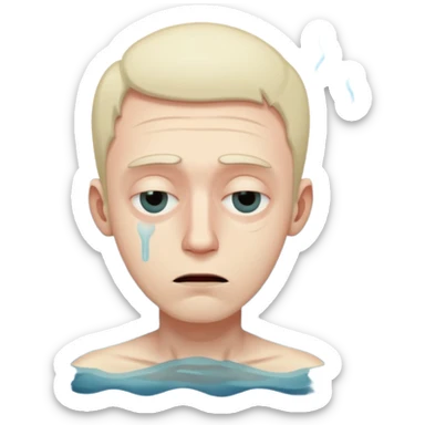 super duper duper i mean the absolute biggets man ever, dying from insominia sticker