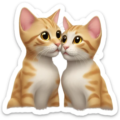 cat kiss sticker