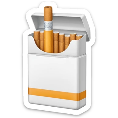 unopened pack of cigarettes, without any markings sticker