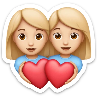 emoji with text 'я 💕 Юльчика', two hearts instead of the word 'люблю' sticker