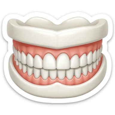 Denture sticker