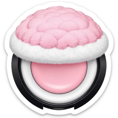 cosmetic Powder puff sticker