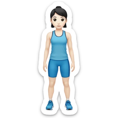  Lobo blanco Fitness  sticker