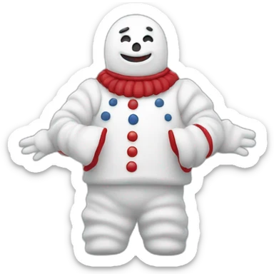 Bonhomme avec main sur le front sticker