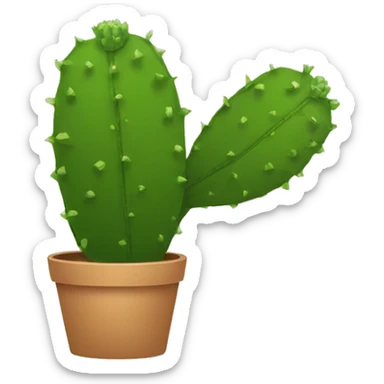 single flat Nopal without pot sticker