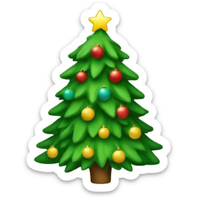 Christmas tree sticker