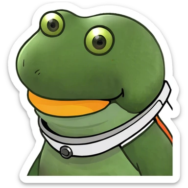 Design a simple, friendly spaceship with a smooth, rounded shape. Add a clear 'face' on the front using glowing lights for eyes and a curved line for a smile, giving it personality. Use a plain background to keep the focus on the ship.. sticker