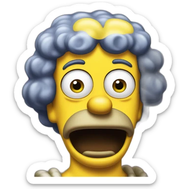 Marge et homer simpson sticker