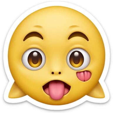 Youtube lil emoji like this 🤪  sticker