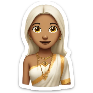 Light skinned indian girl sticker