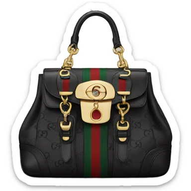 Black Gucci bag sticker