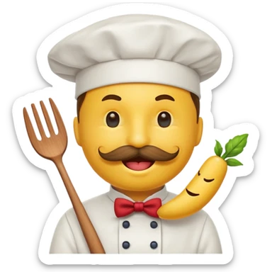 rédige moi un smiley qui donne envie de restaurant et de brasserie sticker