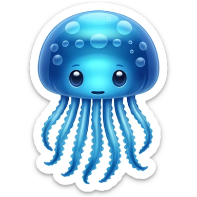 Baby jellyfish with unique design sticker