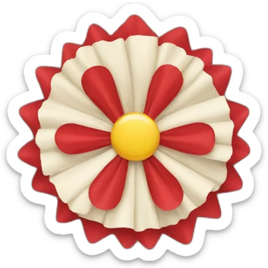 A rosette sticker
