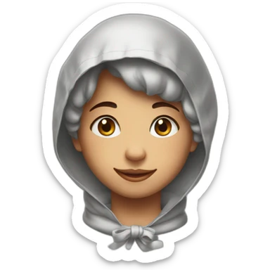 Tismey boy yet a satin bonnet sticker