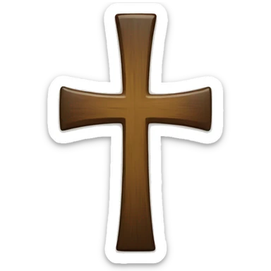 Simple Christian cross sticker