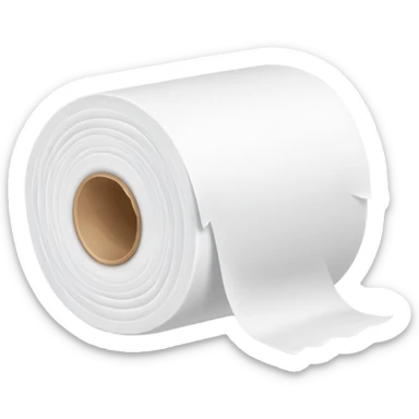long toilet paper sticker