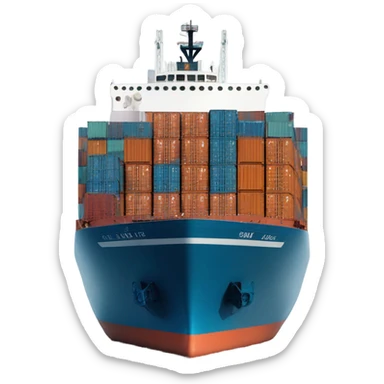 cargo ship sticker