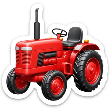 plastic toy  tractor sticker
