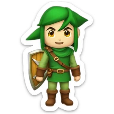 link with ocarina sticker
