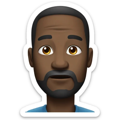 Black man slapping his face sticker