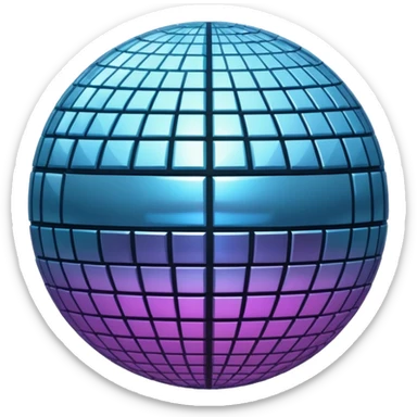 Disco ball sticker