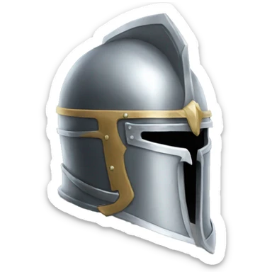 Knight’s helmet, side profile sticker