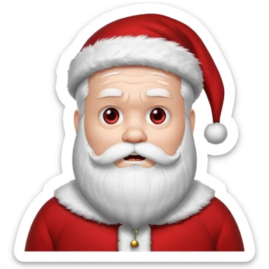 horror santa sticker