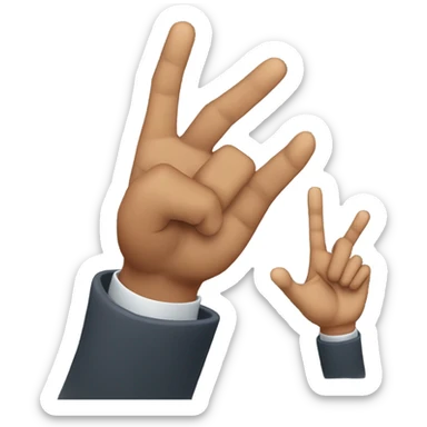 Man doing west side gang sign sticker