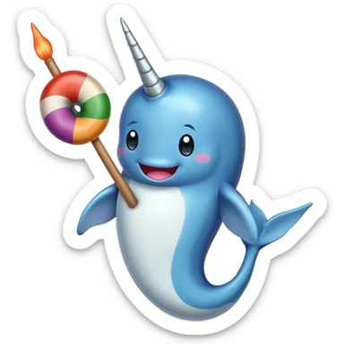 Narwhal kabob sticker