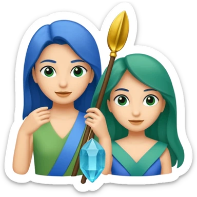 araras azuis no estilo das araras azuis blue e jade do filme rio sticker