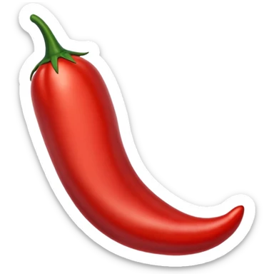 sky blue chili pepper sticker