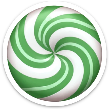 Peppermint emoji Google Noto Color emoji style  sticker