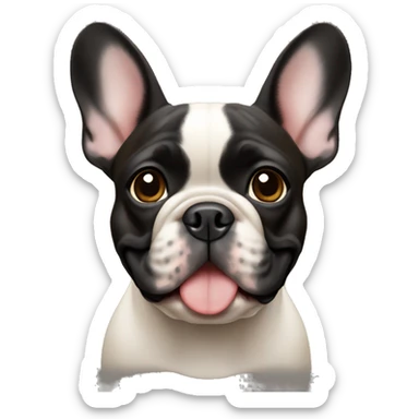 Black fawn French bulldog sticker