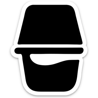 A sauce in a fast food packaging with a yellow background sticker