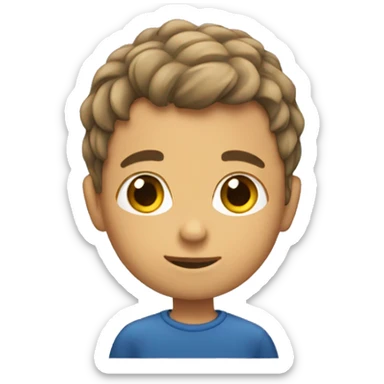 Emoji de niño de pelo rudo sticker
