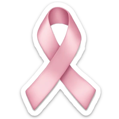 light pink ribbon sticker
