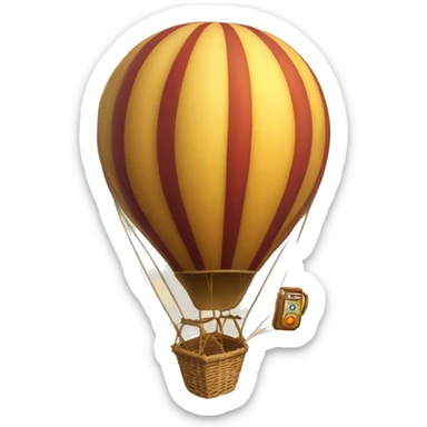 hot-air balloon sticker